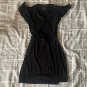 Nine West  small Elegant Black Wrap Dress with tie